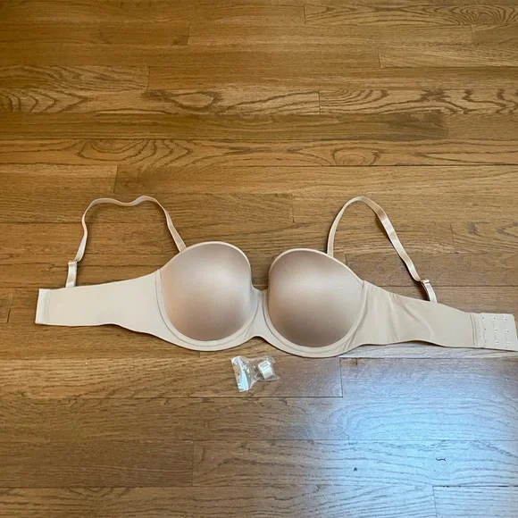 Thirdlove classic 24/7 strapless bra microfiber taupe 36C - Picture 2 of 5
